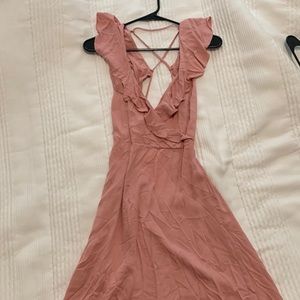 Pink mid dress
